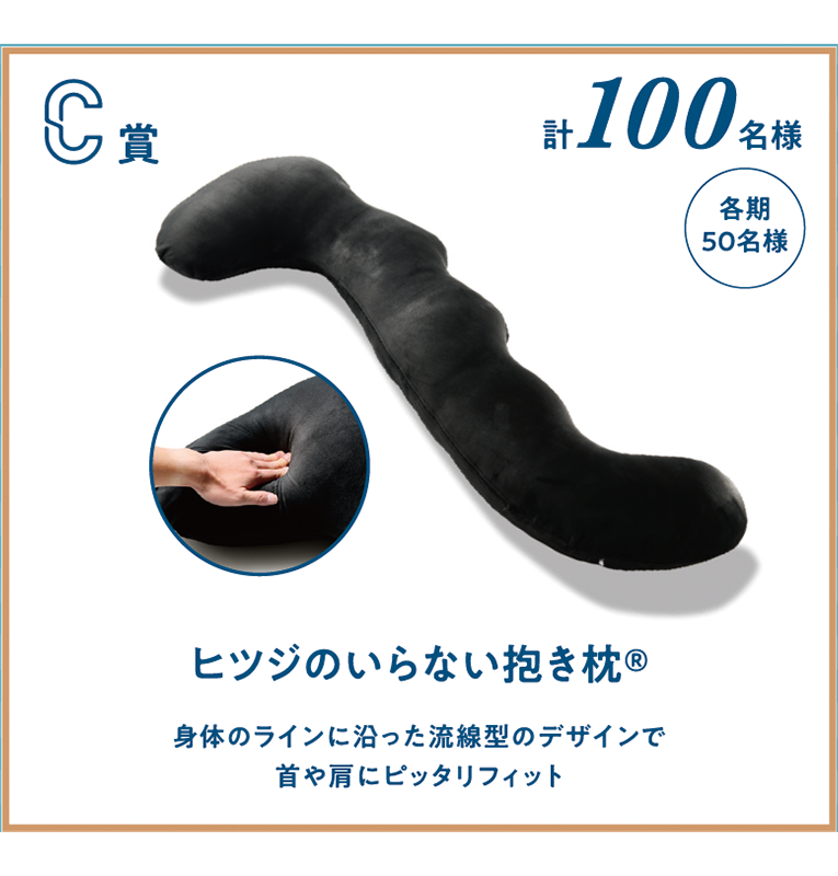 C賞 計100名様(各期50名様) ヒツジのいらない抱き枕