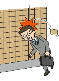仕事の結果による事故