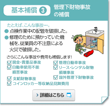 基本補償3 管理下財物事故の補償