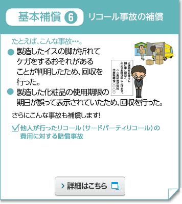 基本補償6 リコール事故の補償