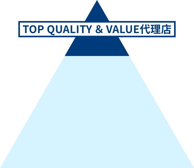 TOP QUALITY & VALUE代理店