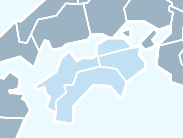 東方地方地図