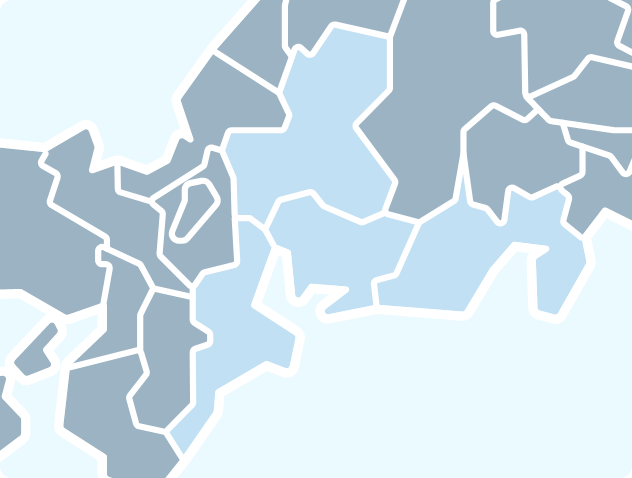 東方地方地図