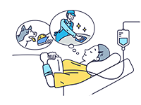 入院時選べるアシスト特約イラスト