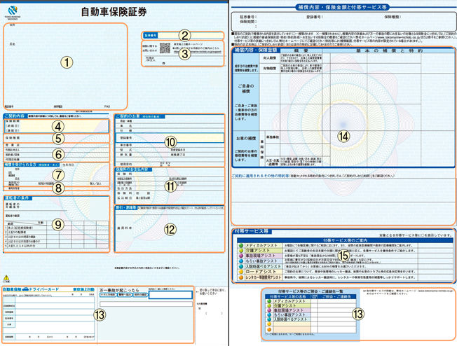 保険証券サンプル