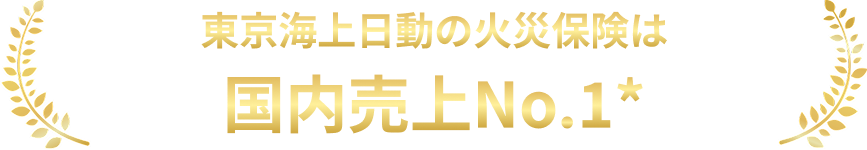 東京海上日動の火災保険は国内売上NO1