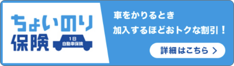 ちょいのり保険(1日自動車保険)